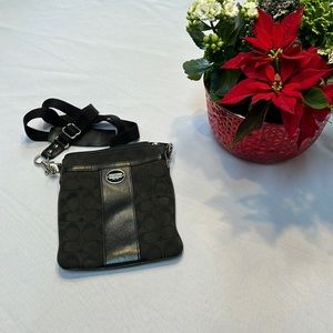 Coach black small crossbody bag.  Great condition.